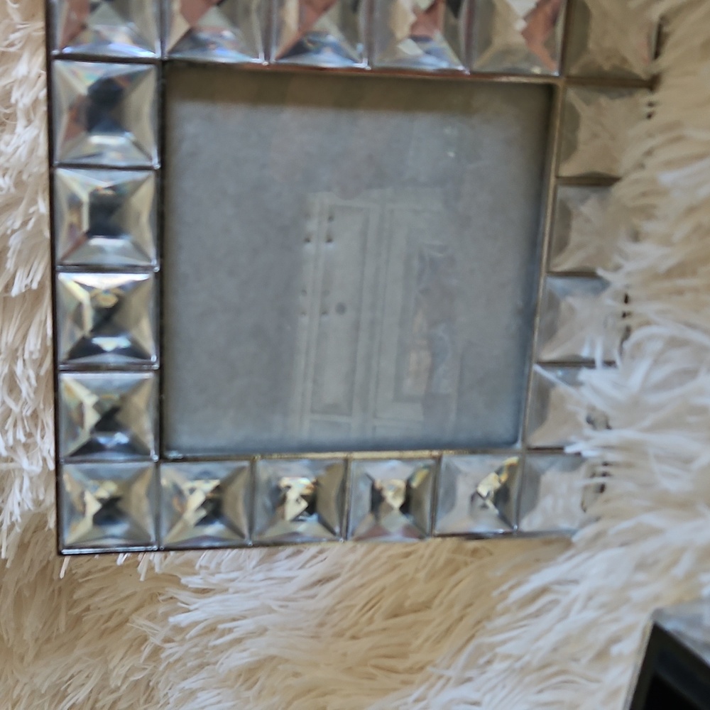 GEMSTONE BLING HOME DECOR SET PICTURE FRAME TRINKET BOXES - Picture 7 of 15